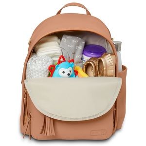 Skip Hop Greenwich | Tan Backpack Diaper Bag